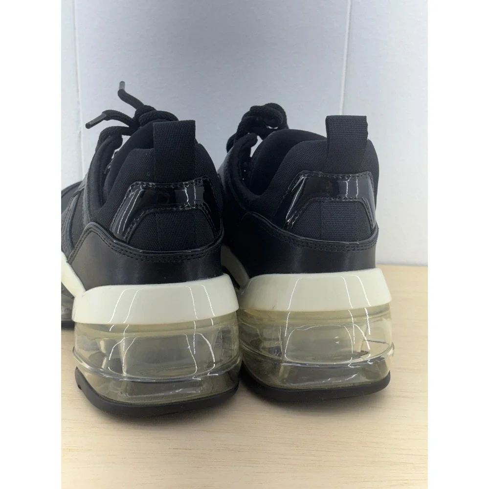 Michael Kors Olympia Extreme Black Bubble Platform Sneakers Womens 8M