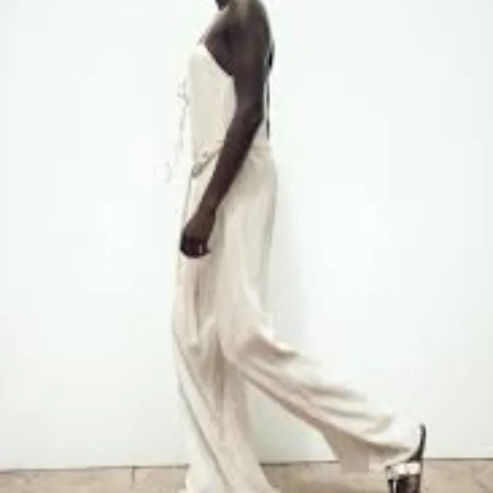 Zara Wrinkle Look Wide Leg Jumpsuit