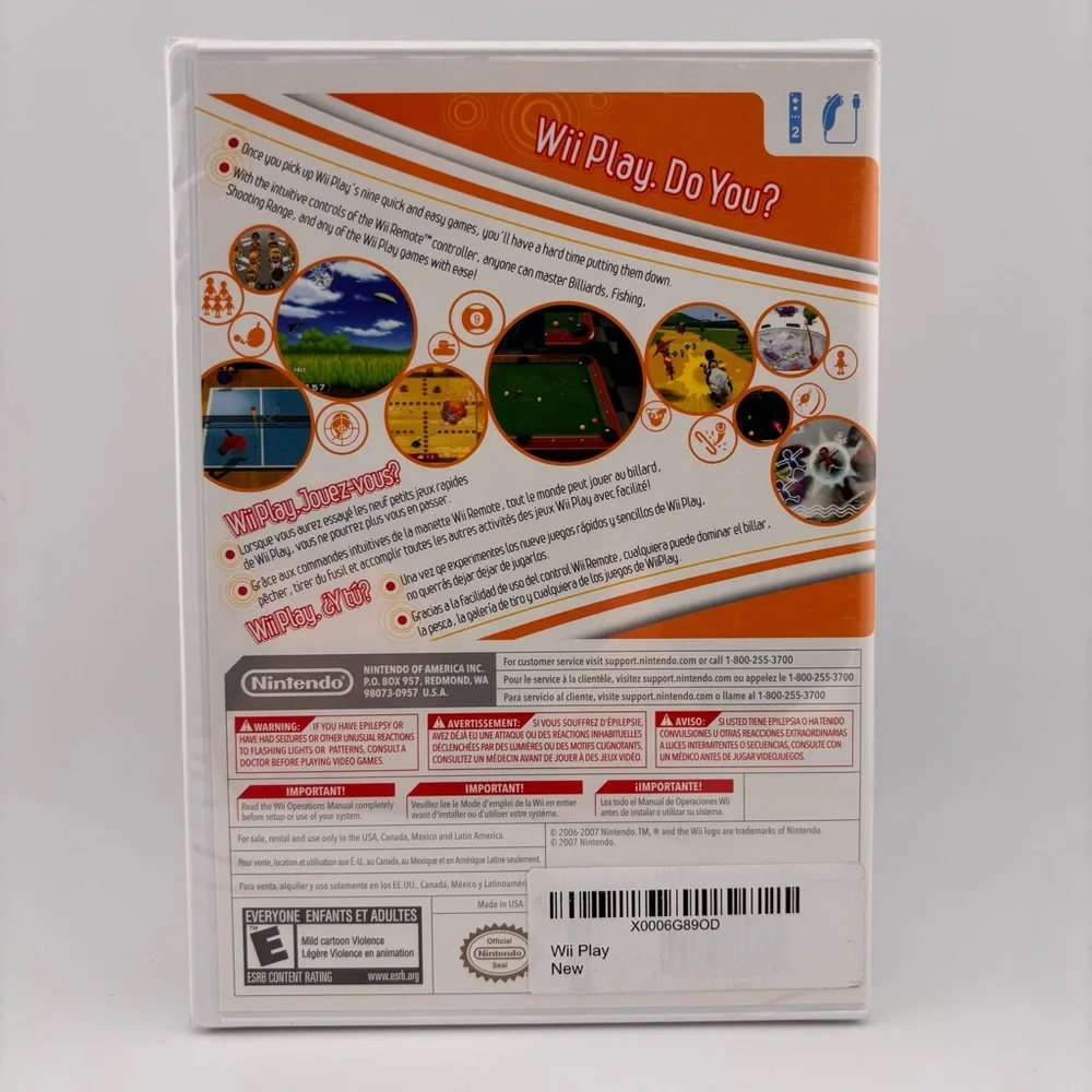 Wii Play - New if Factory Sealed Box