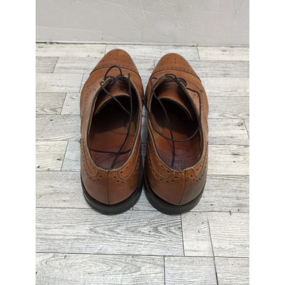 Allen Edmonds Sanford Dress Shoes Men Walnut Cap Toe Oxford 10 D
