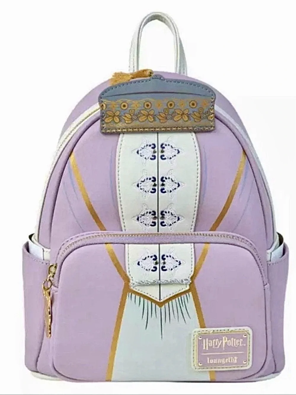NEW w Tags Loungefly Prof DUMBLEDORE Lavender Dress Robes Harry Potter Backpack