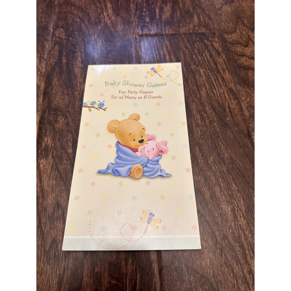 Disney‎ Winnie the Pooh and Pigglet Baby Shower Game Book for 8 guests 21121