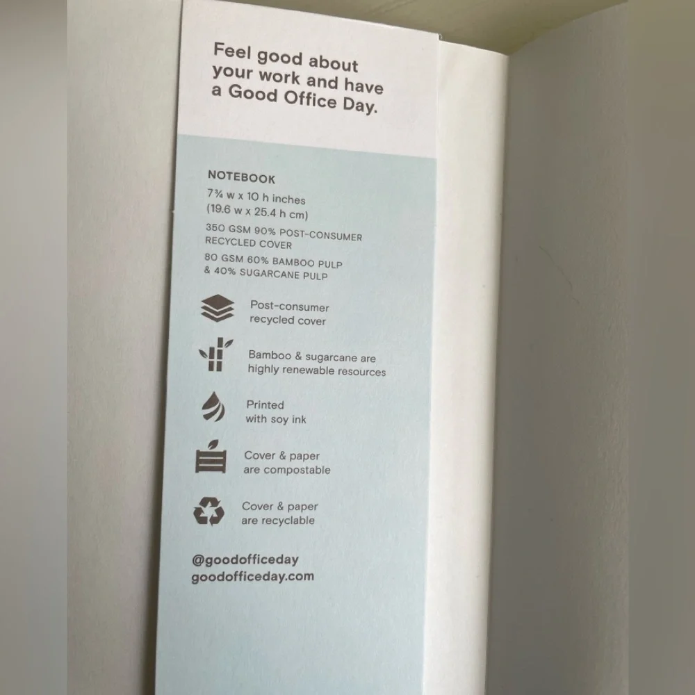 Good Office Day | Layflat Lined Notebook - 7.75x10” 128 pgs