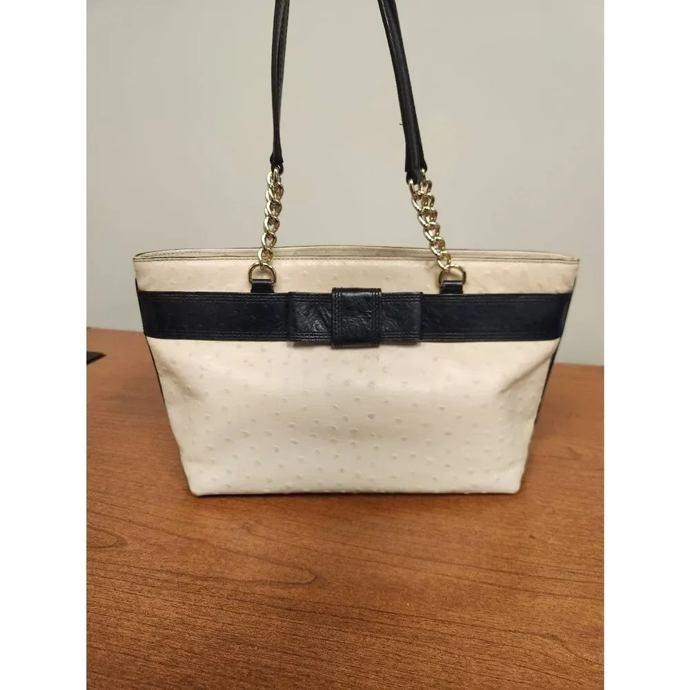 Kate Spade Black and Cream Shoulder Bag