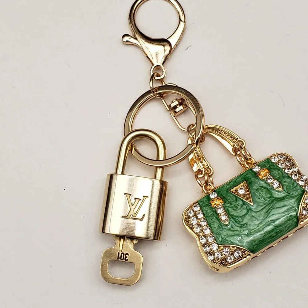 Louis Vuitton Gold Lock 🔒 Authentic LV Key + Unbranded Bag Charm