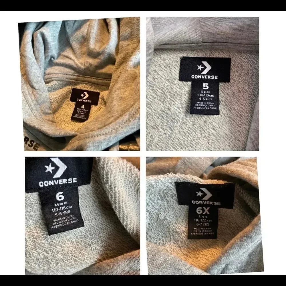 CONVERSE ALL STAR GIRLS Gray Hoodie