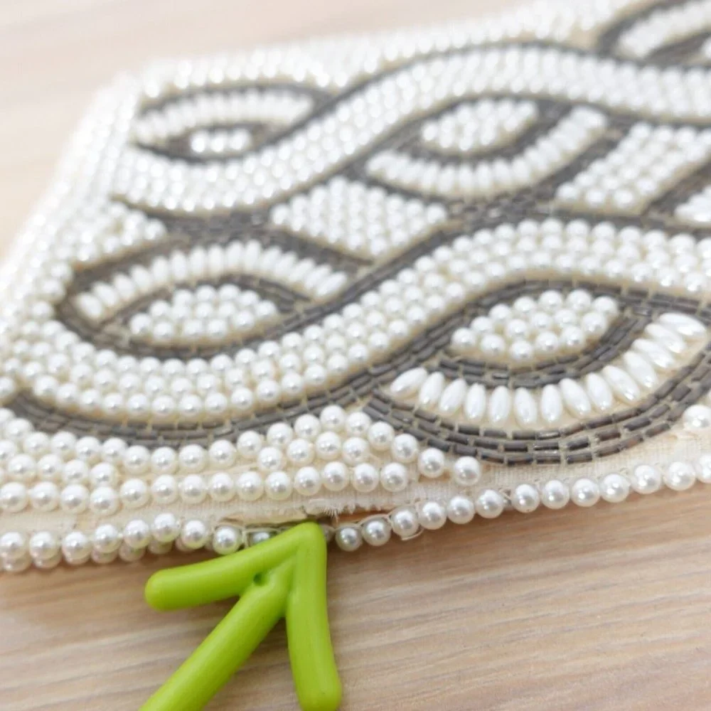 Vintage pearl clutch
