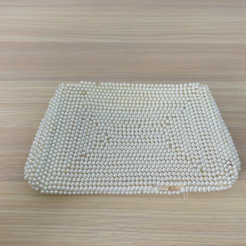 Vintage pearl clutch