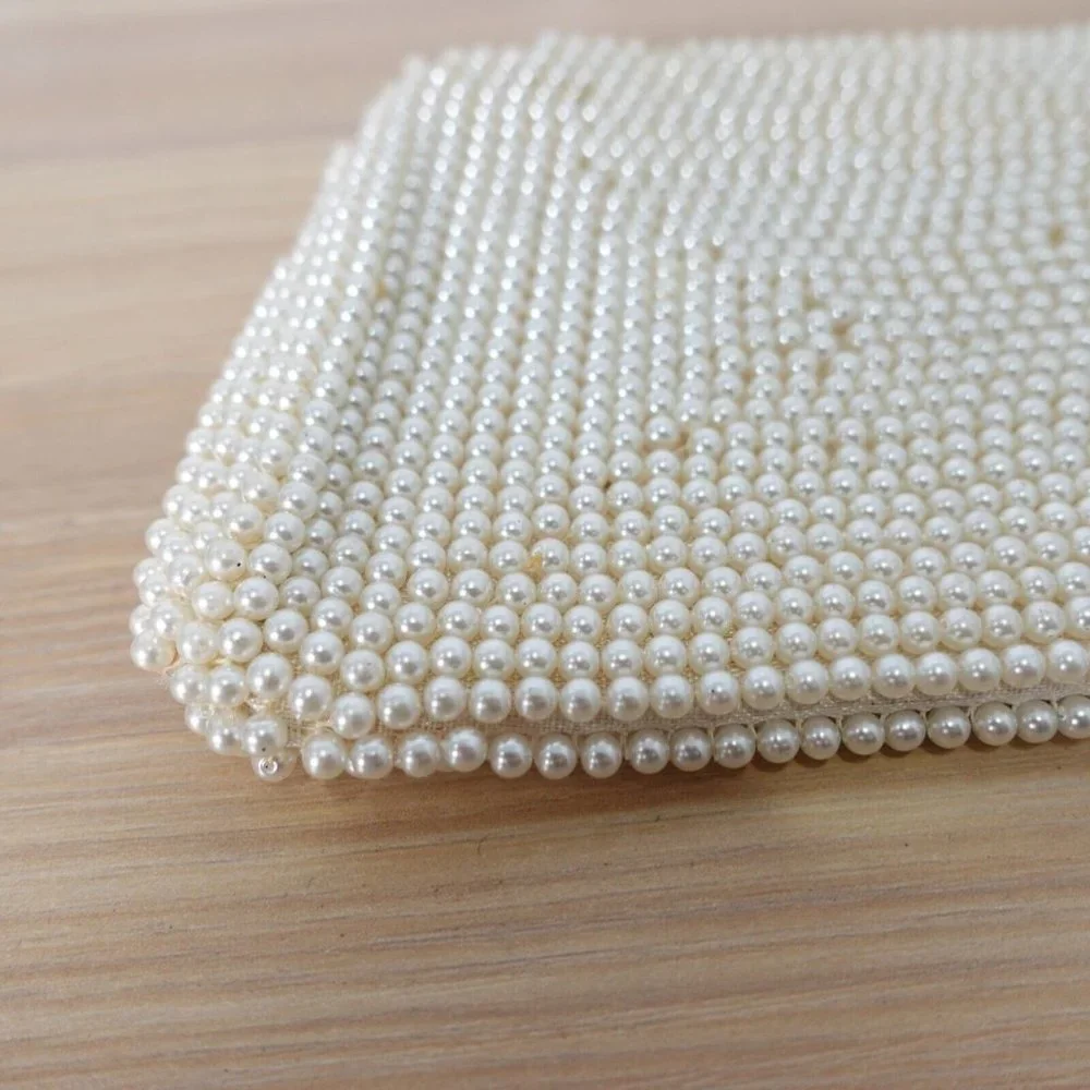 Vintage pearl clutch