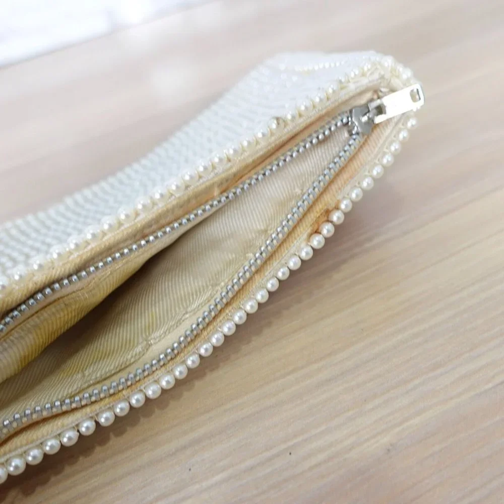Vintage pearl clutch