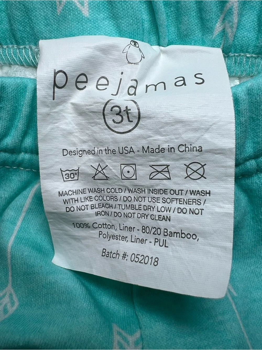 Peejamas bottoms size