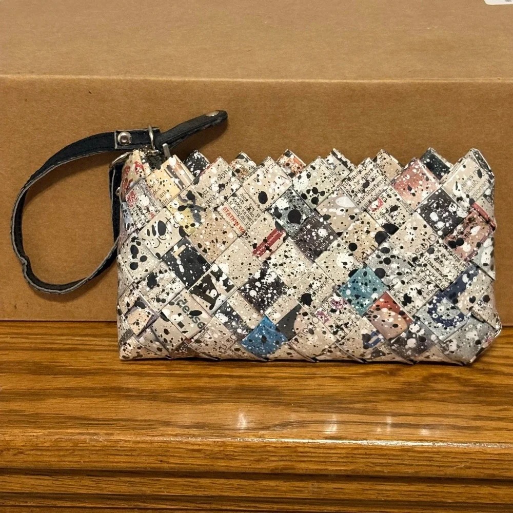 Nahui Ollin handcrafted wristlet
