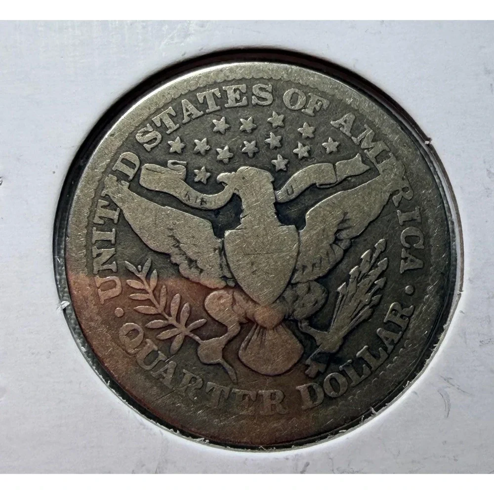 Lot‎ of 3 Barber Quarters 1898 1911 1916-D US Silver Coins 25c Estate Find