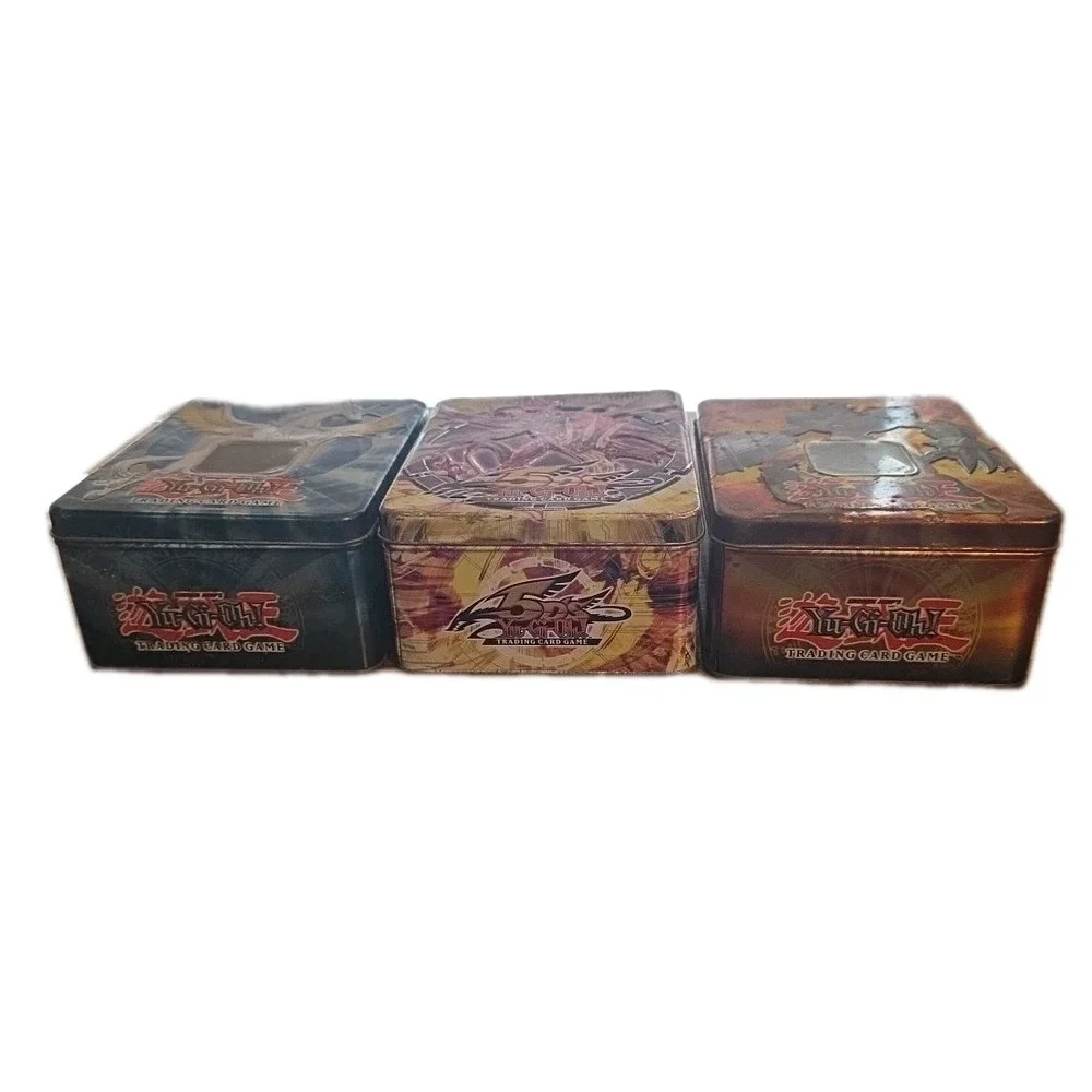 3‎ YuGiOh Empty Collectible Tins Majestic Dragon, Elemental Hero, Crystal Beast