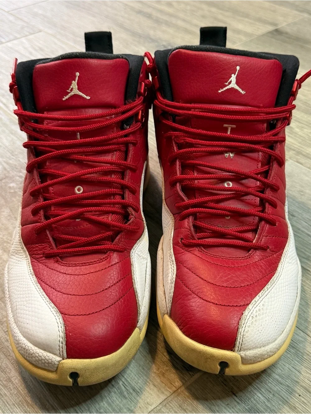 Nike Air Jordan 12 Retro Shoes Men’s 10.5 Gym Red White Sneakers 130690-600