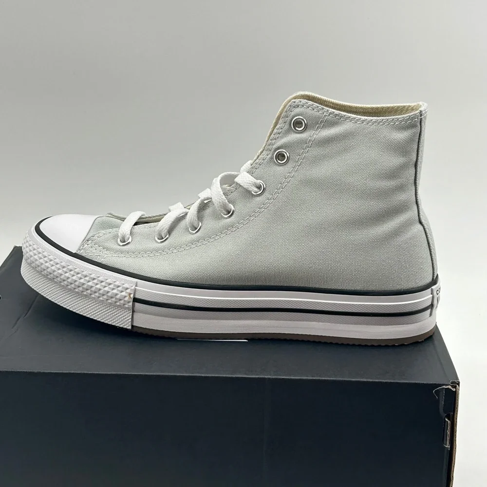 Converse CTAS EVA Lift Hi Kids 7 Rainwashed Grey A13122F Platform NIB