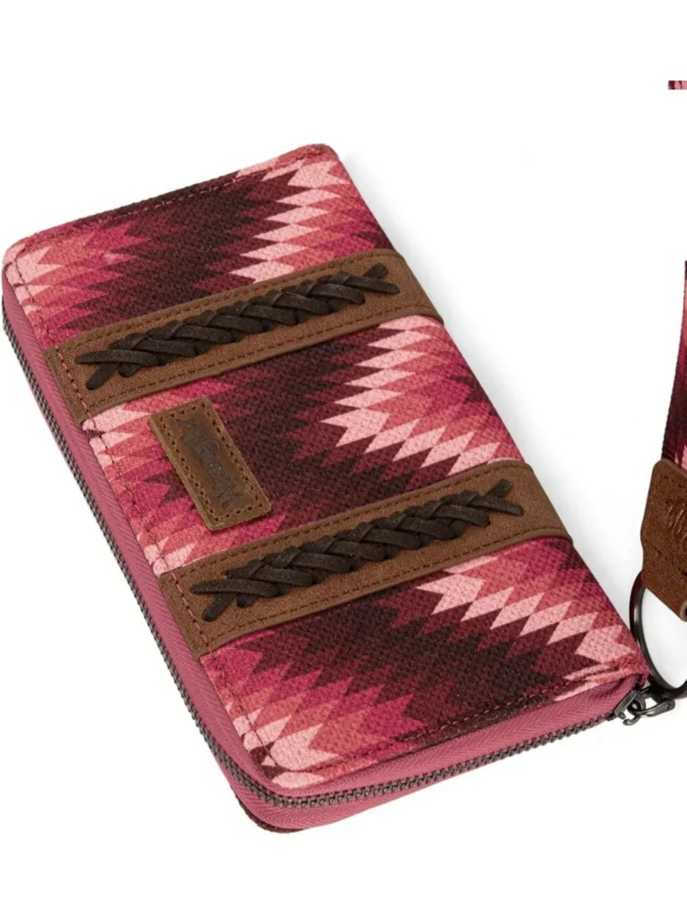 Boho Aztec Clutch Wallet Wristlet - Stylish Long Purse & Credit Card Holder