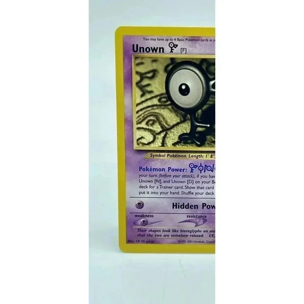 Unown F 48/75 Neo Discovery Rare Pokemon Card TCG‎ WOTC Non Holo Vintage 2001 NM