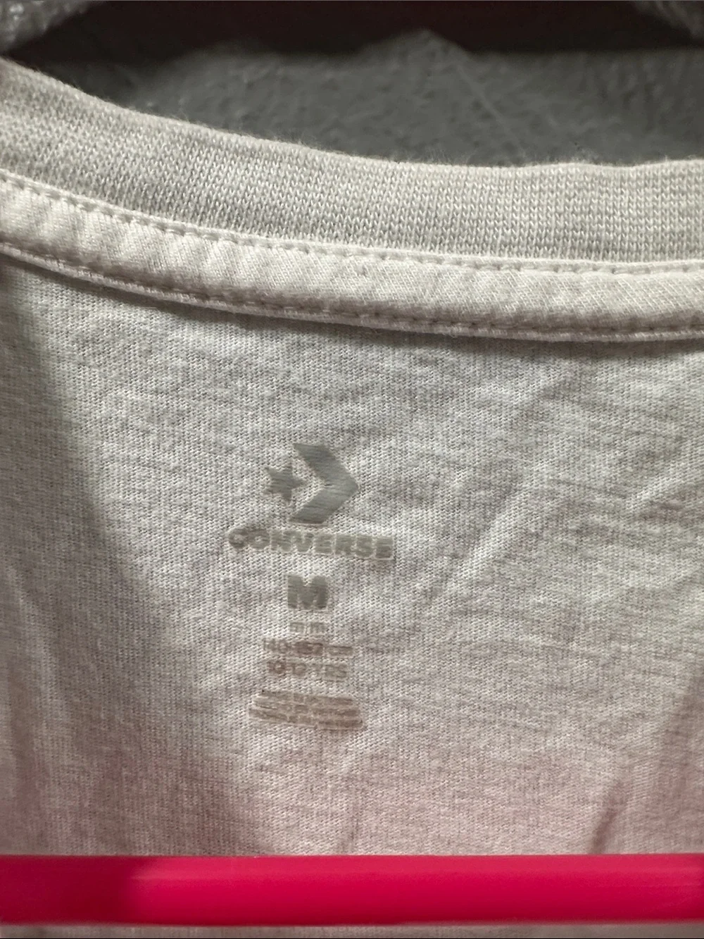 Converse White Kids Tee with Pastel Rainbow Logo