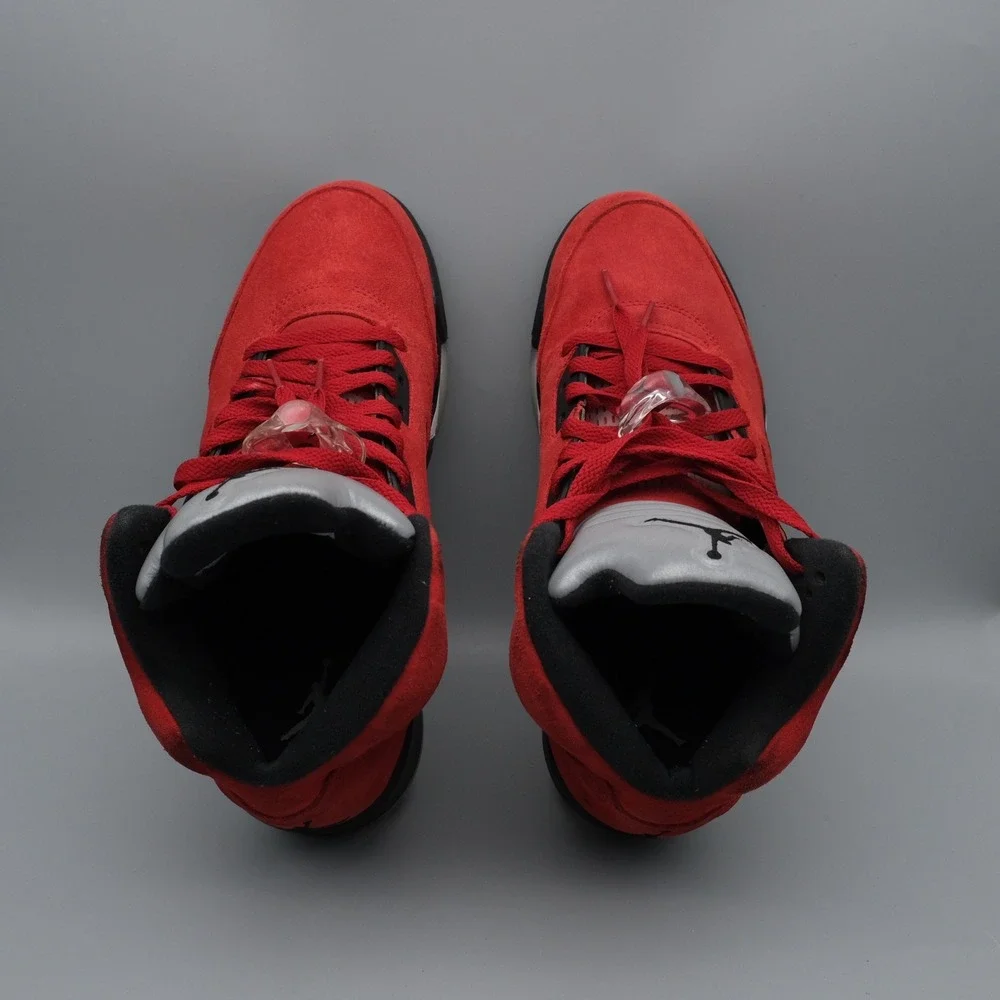 Jordan red suede