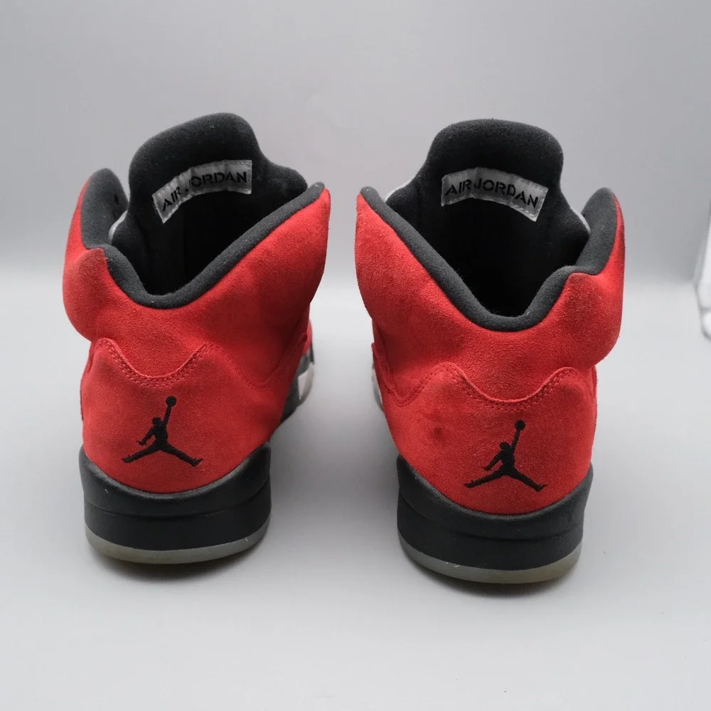 Jordan red suede