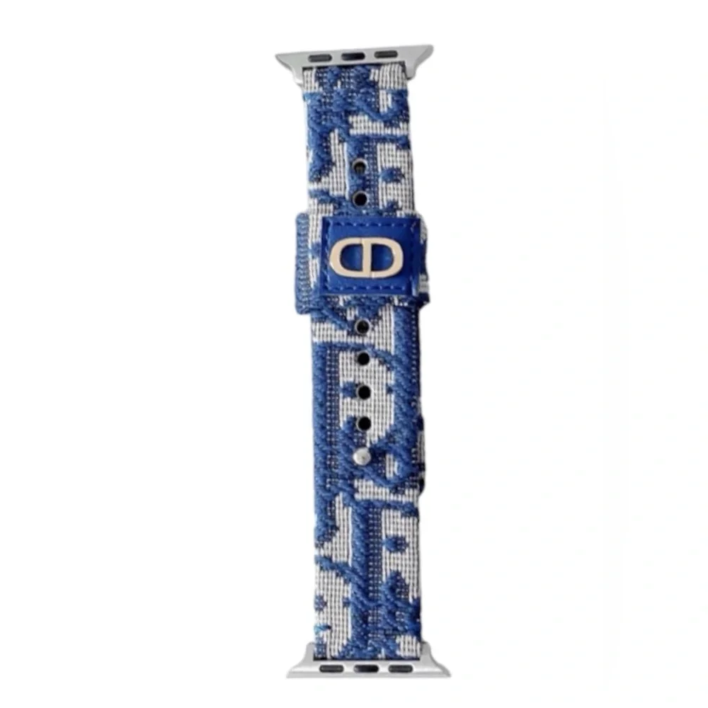 Apple construction blue jacquard