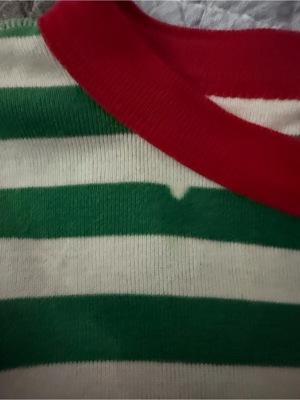Hanna Andersson Holiday Green, White & Red Striped Pajamas Grinch