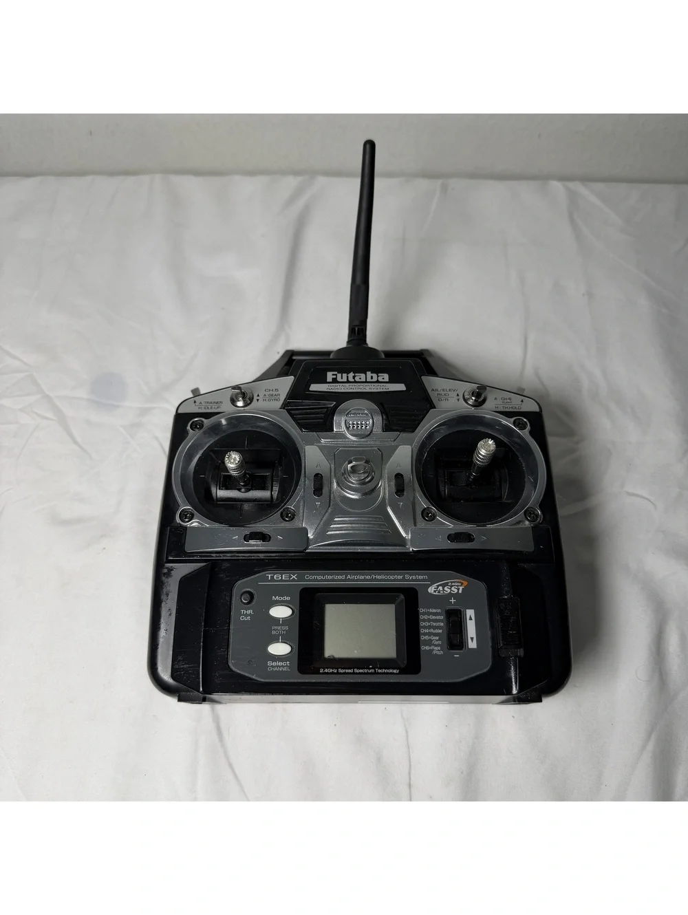 Futaba T6EX 6-Channel 2.4GHz FASST RC Transmitter - Storage Location: EDGE