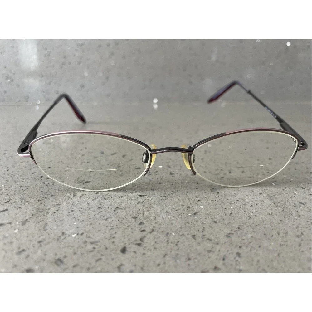 Anne Klein 9038 K1537-s Womens Eyeglasses 50-18-135 Frames Only Half Rim Oval