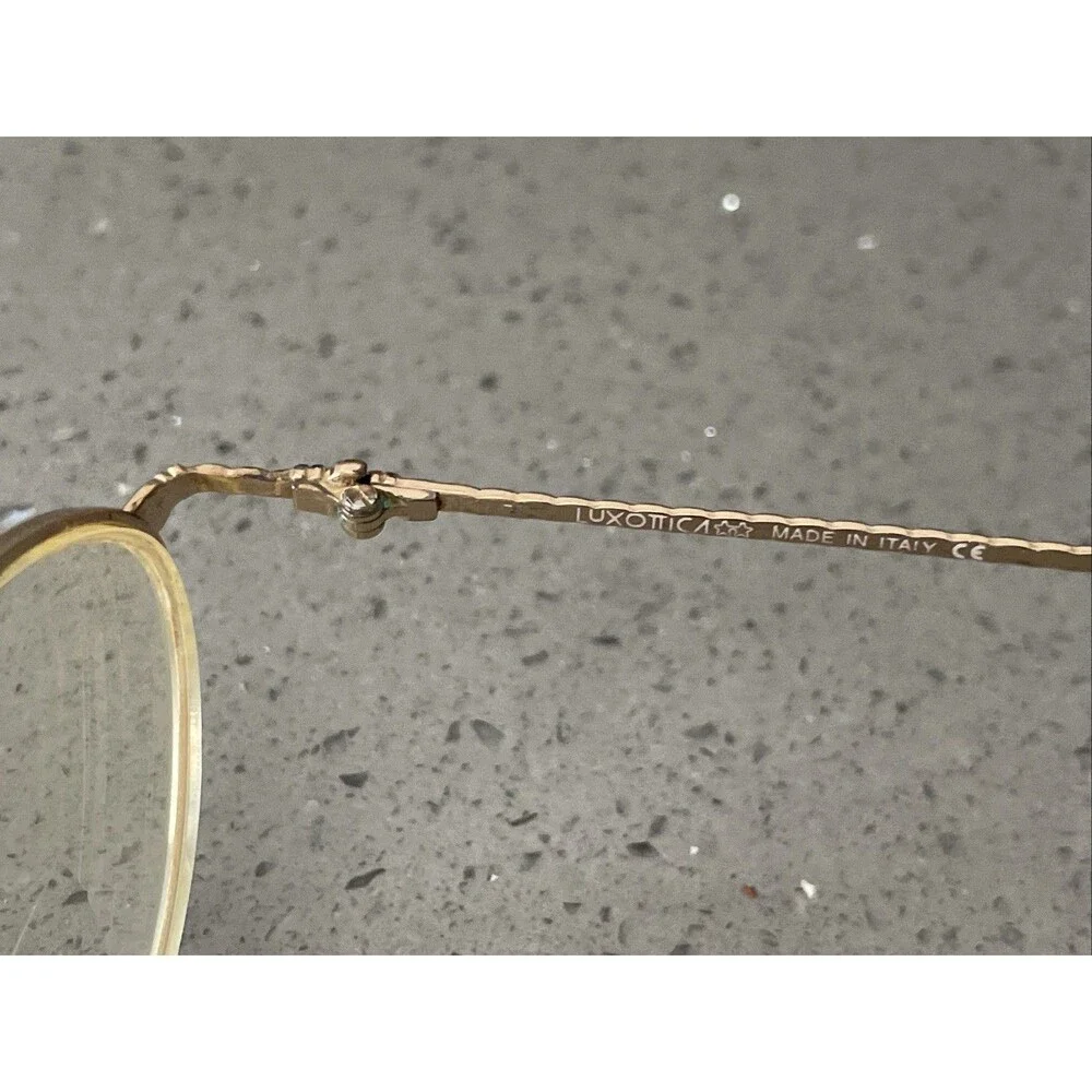LUXOTTICA LU 2209 G505 GOLD MULTICOLOR EYEGLASSES GLASSES FRAMES ONLY 52-19-135