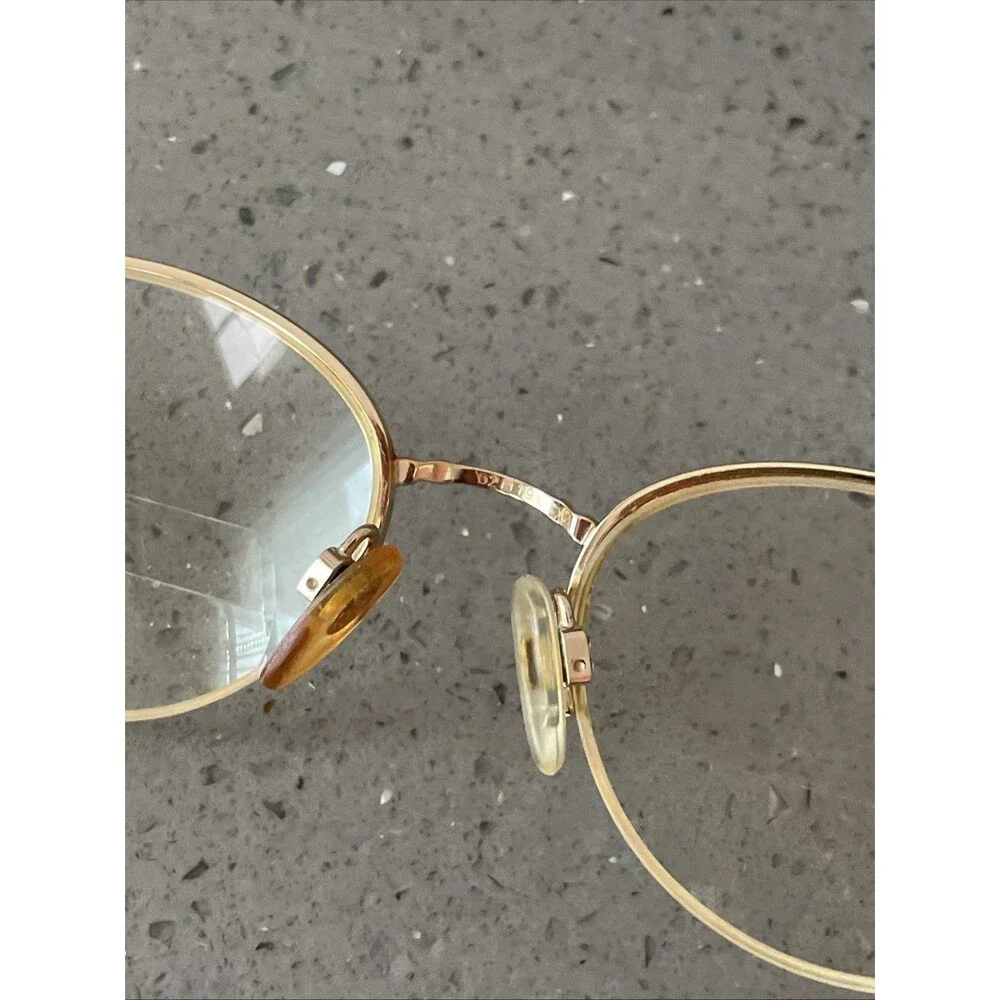 LUXOTTICA LU 2209 G505 GOLD MULTICOLOR EYEGLASSES GLASSES FRAMES ONLY 52-19-135