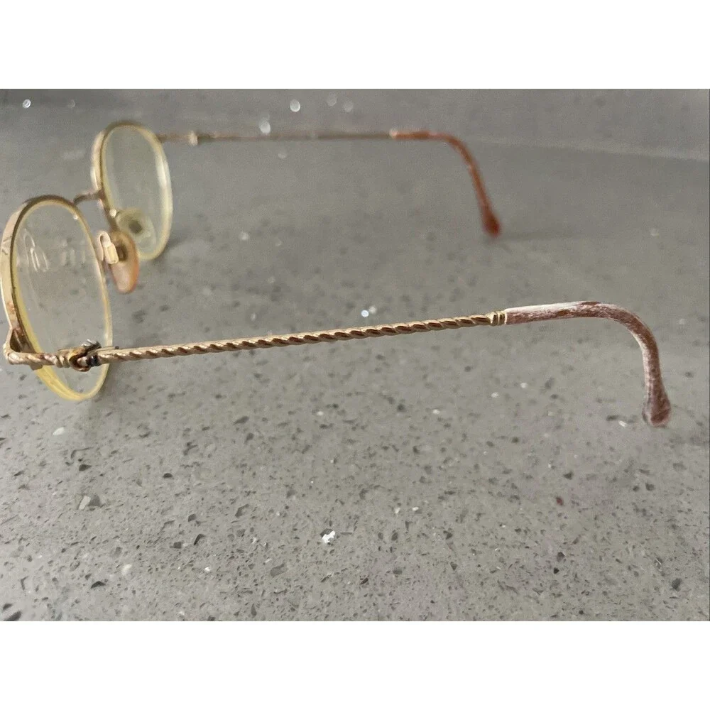 LUXOTTICA LU 2209 G505 GOLD MULTICOLOR EYEGLASSES GLASSES FRAMES ONLY 52-19-135