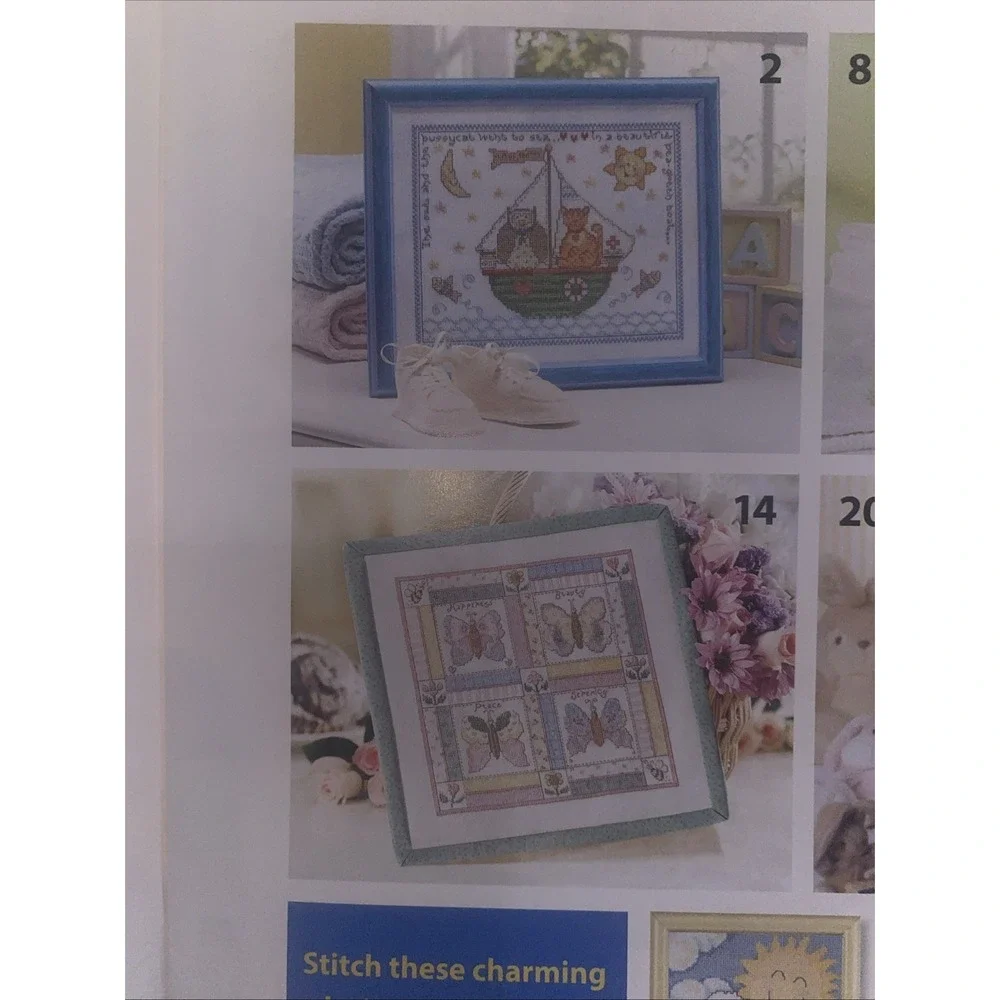 Leisure Arts Oh Baby Counted Cross Stitch Pattern Book Herrschners Nursery Decor
