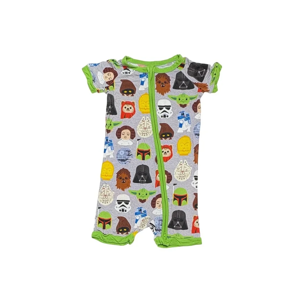 LIttle Sleepies Bamboo x Star Wars Short Romper 2T Whimsygoth Fantasy Toddler