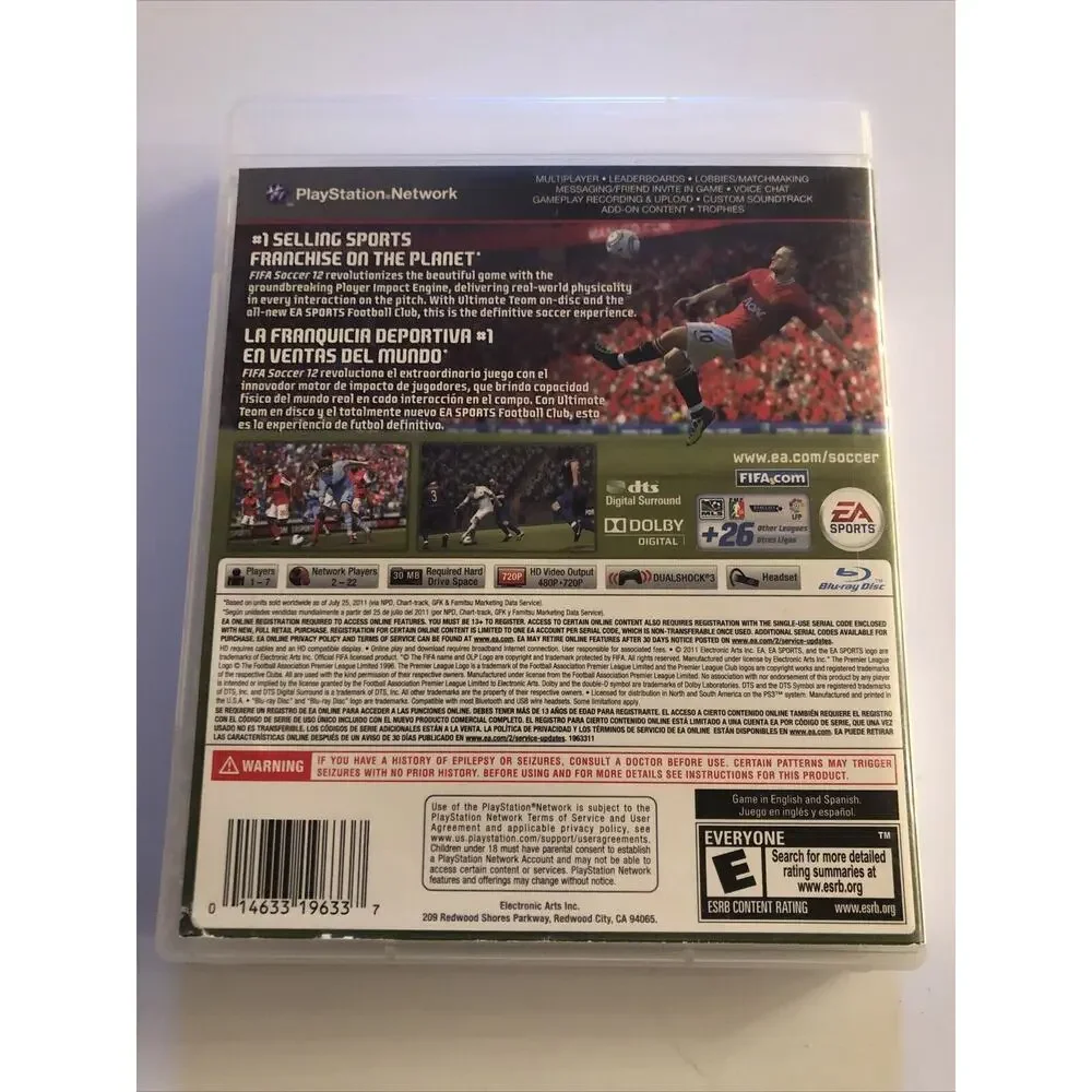 Fifa Soccer 12 & 13 PLAYSTATION 3 (PS3) Sports (Video‎ Game)