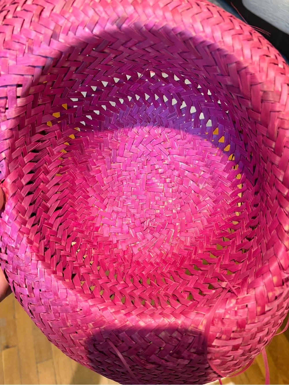 Scarecrow Woven Straw Sun Hat in Deep Pink - Women's Accessory