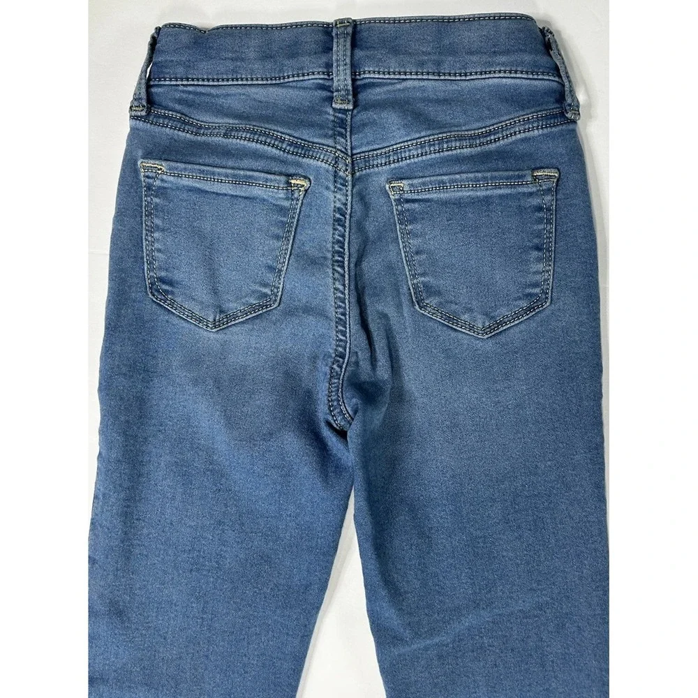 Old‎ Navy Rockstar Jeggings Girls Size 8 High Rise Stretch Blue Built In Tough
