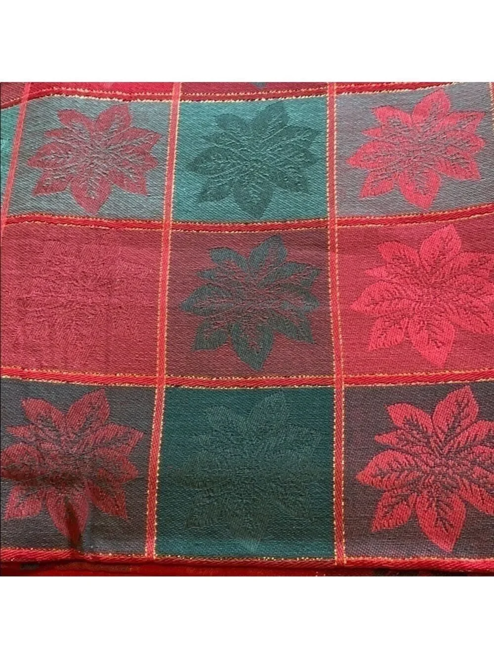 Home Wear poinsettia plaid