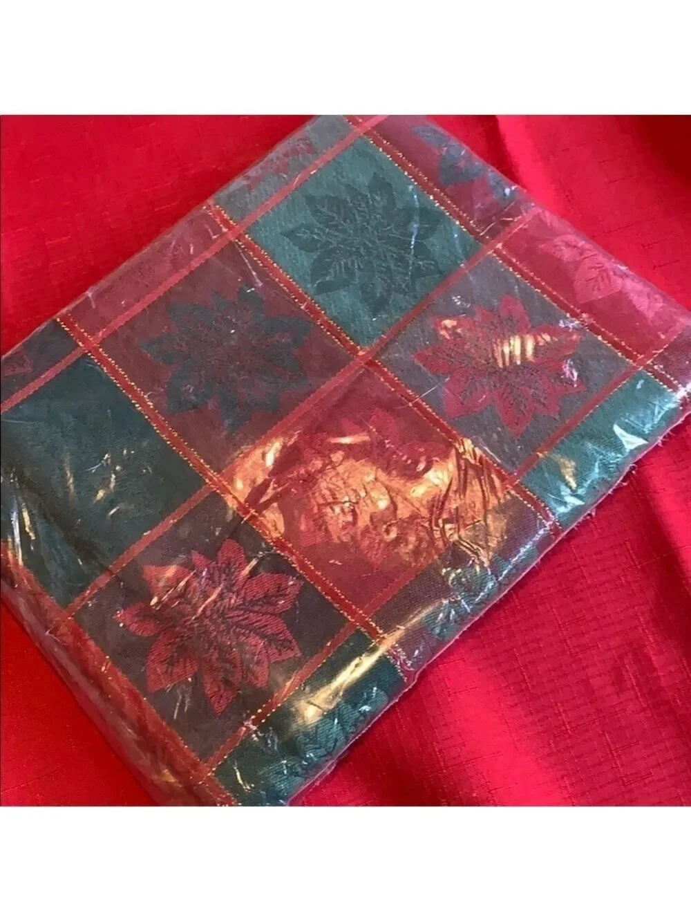 Home Wear poinsettia plaid