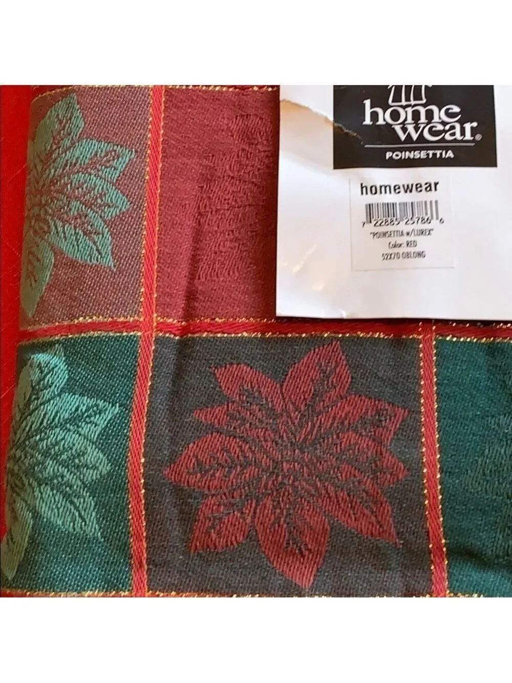 Home Wear poinsettia plaid