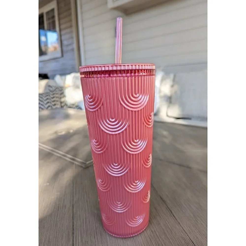 Starbucks pearlescent pink