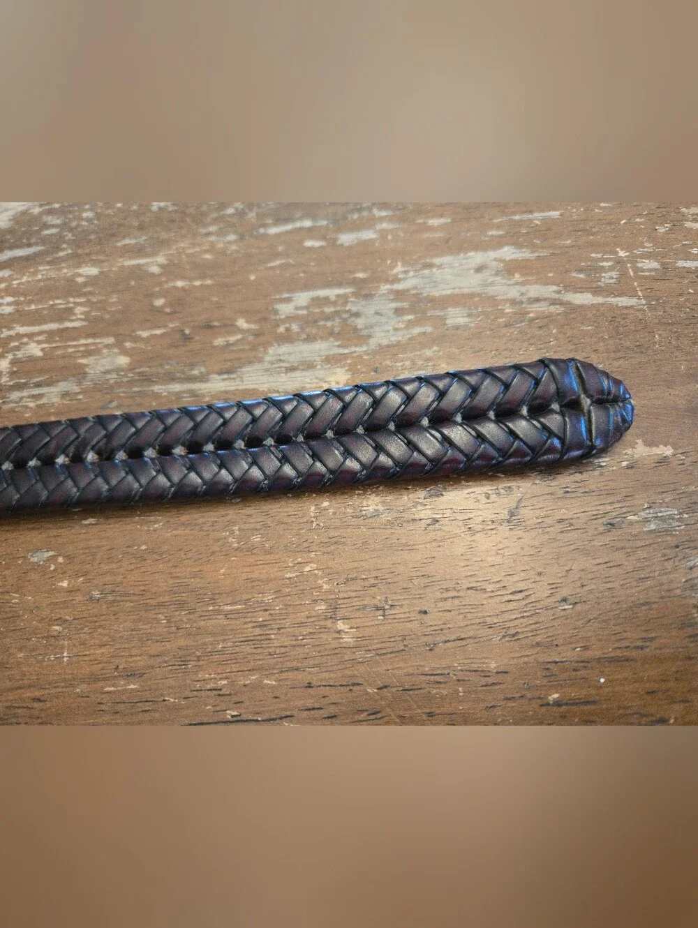 Fossil woven leather