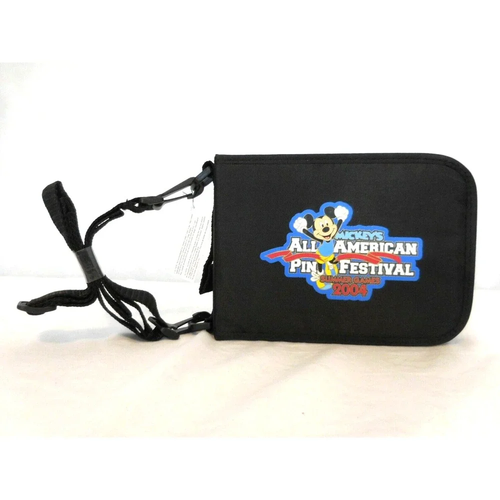 Disney DLR 2004 Mickey's All American Pin Festival - Mini Trading Pin Bag New