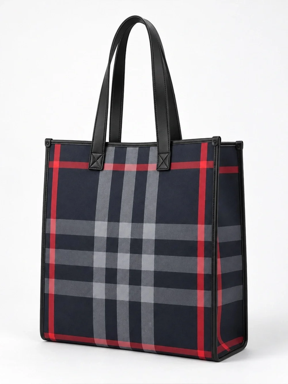 Burberry blue checked print tote waterproof NEW