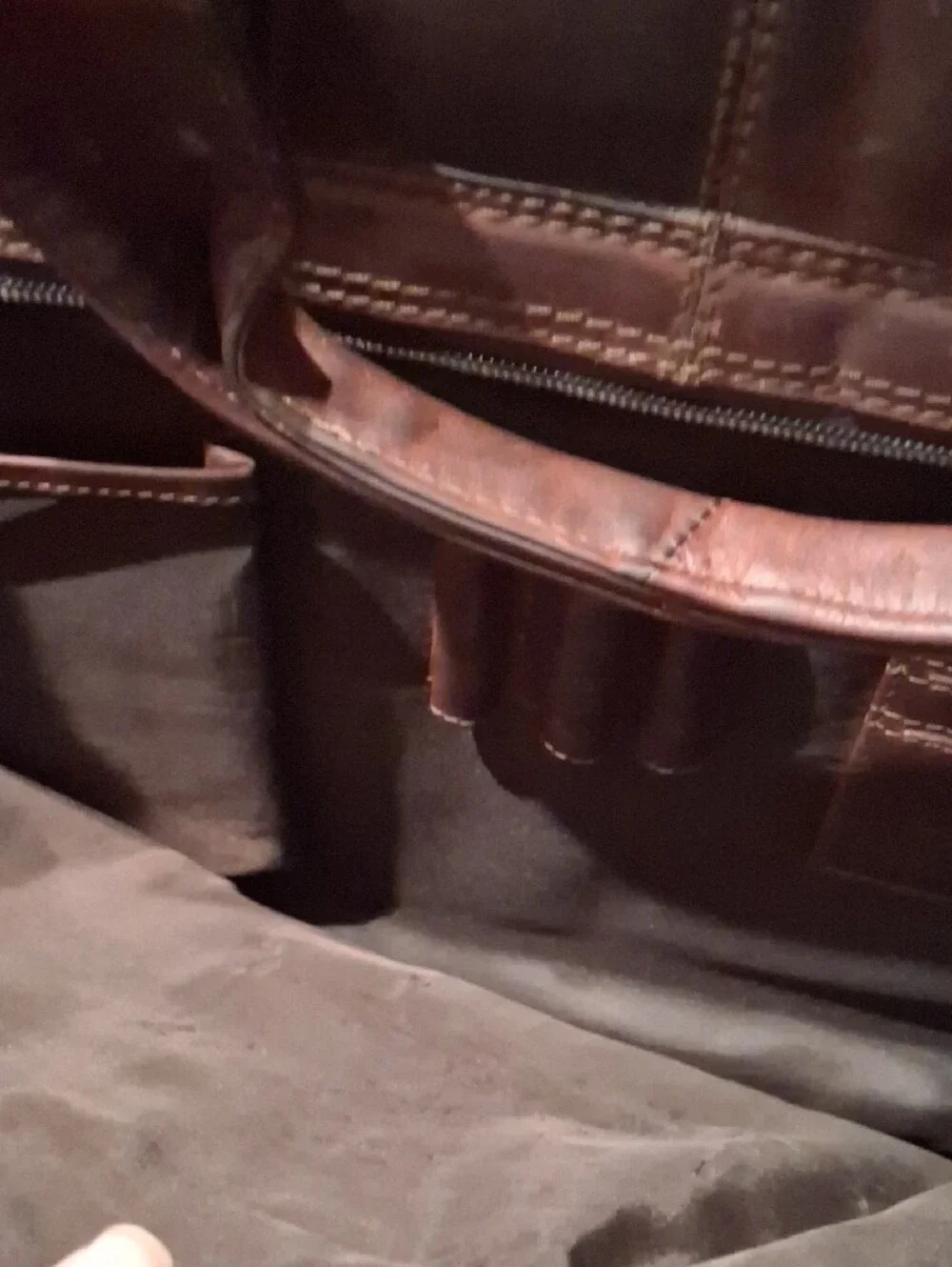 N/A brown leather