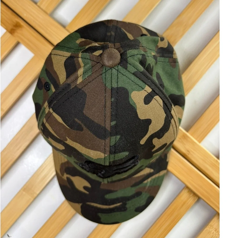 Fox Racing Youth Camo Flexfit Hat Black Embroidered Logo Baseball Cap OSFM