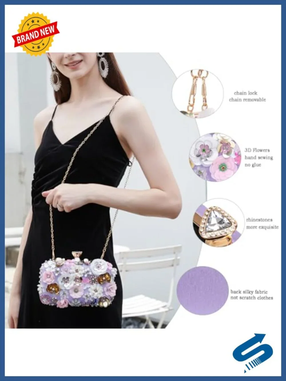 N/A elegant clutch