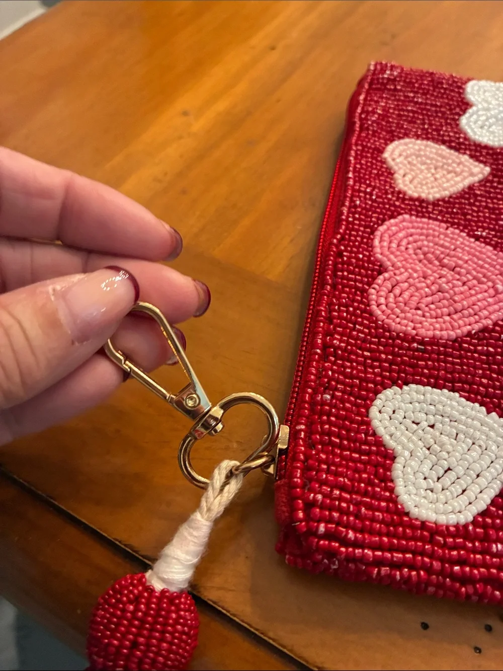 Unlisted beaded wristlet