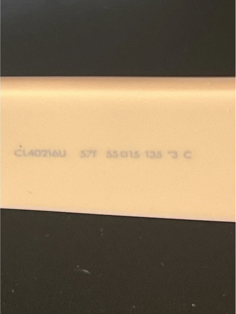 $510 CELINE PARIS CL40216U 57F Shiny Solid Nude Sunglasses