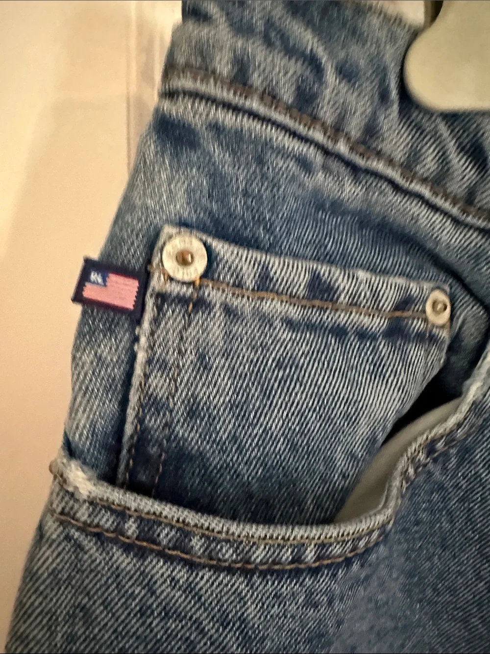 Polo Jeans Company by Ralph Lauren Distressed Dark Blue 36x32
